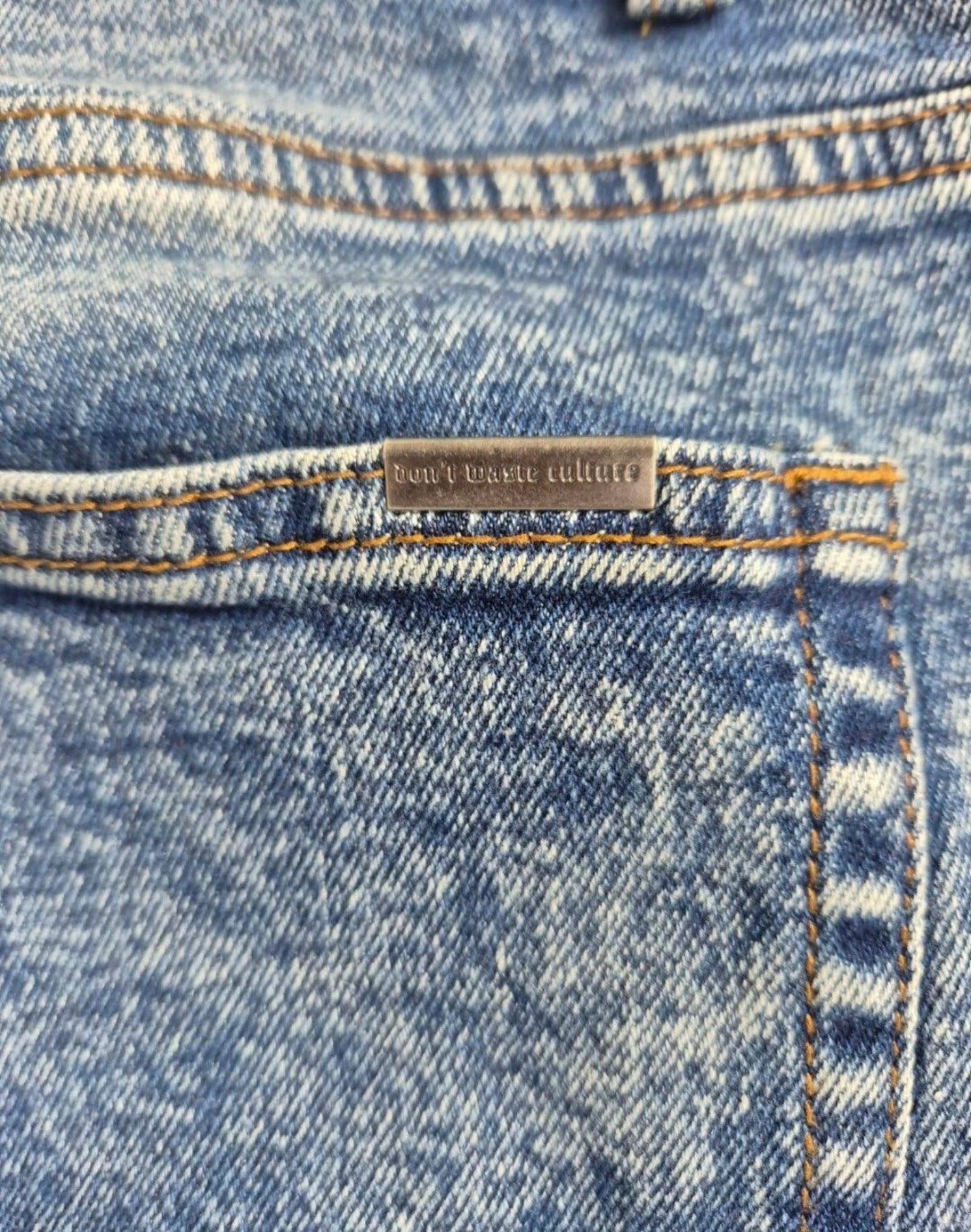 Don't Waste Culture Acid Wash Flare Jeans avec fentes - Taille 32 – photo 9